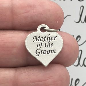 5 Heart Silver Mother of the Groom Charm by TIJC SP0164
