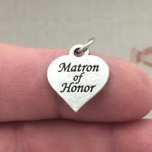 5 Matron of Honor Charm Silver by TIJC SP0165