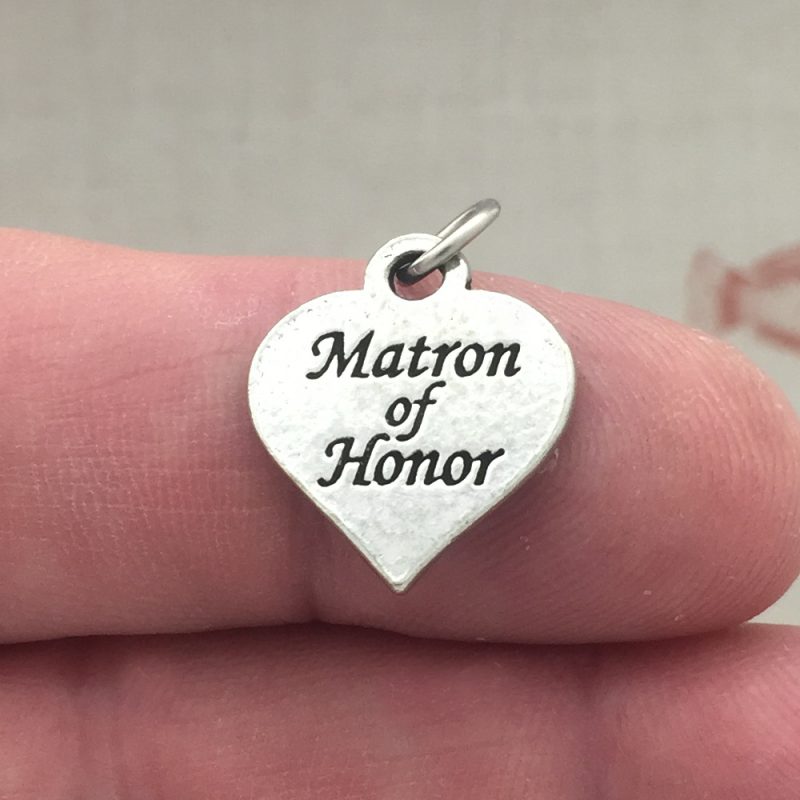 5 Matron of Honor Charm Silver by TIJC SP0165