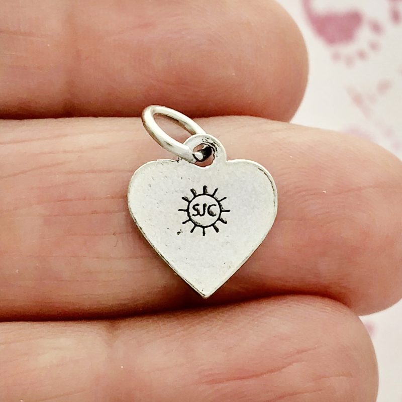 5 Baby Foot Prints Charm Silver by TIJC SP0167 - Image 2