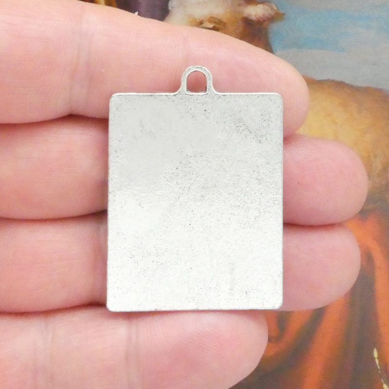 1 Silver Sacred Heart Medal by TIJC SP0186 - Image 3