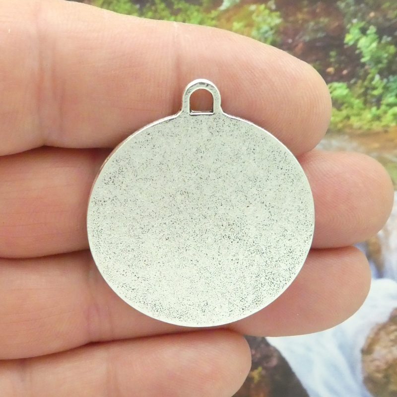 1 Round Silver Virgin Mary Medal by TIJC SP0187 - Image 4
