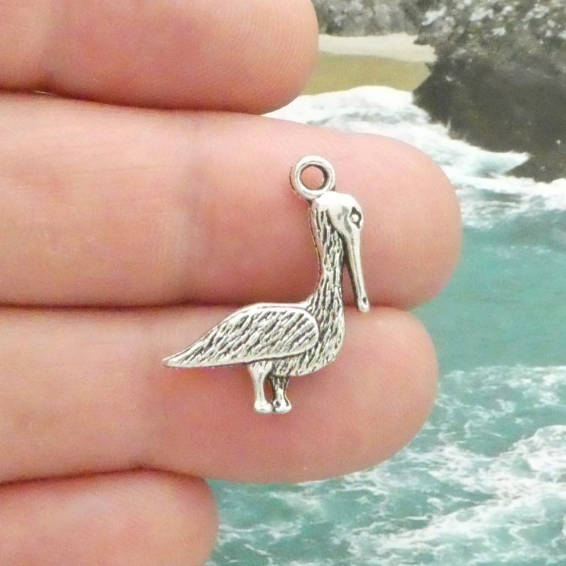 Pelican Charms for Jewelry Making