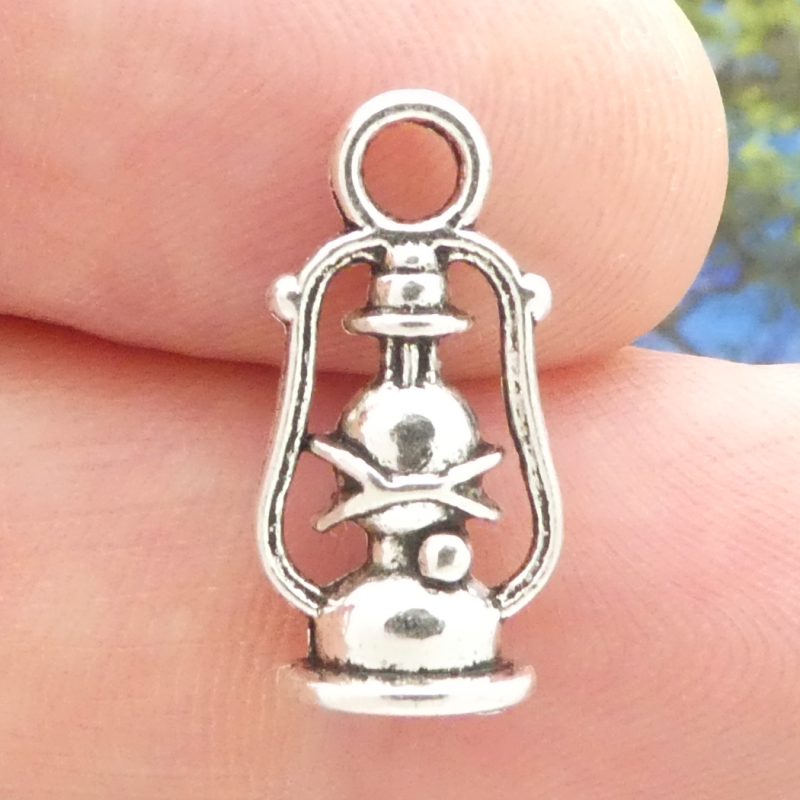 Silver Lantern Charm