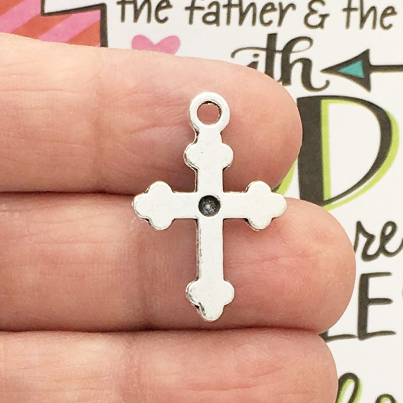 Silver Cross Charms Wholesale