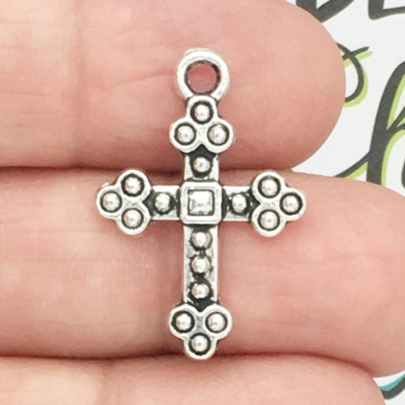 Silver Cross Charm