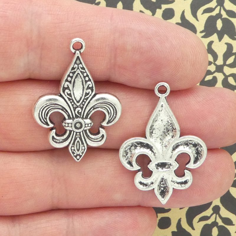 Fleur De Lis Charms for Jewelry Making