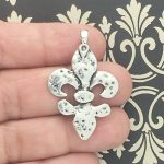 Fleur De Lis Pendants for Jewelry Making