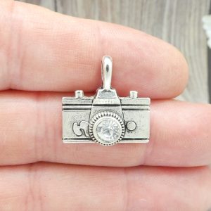 Silver Camera Charm