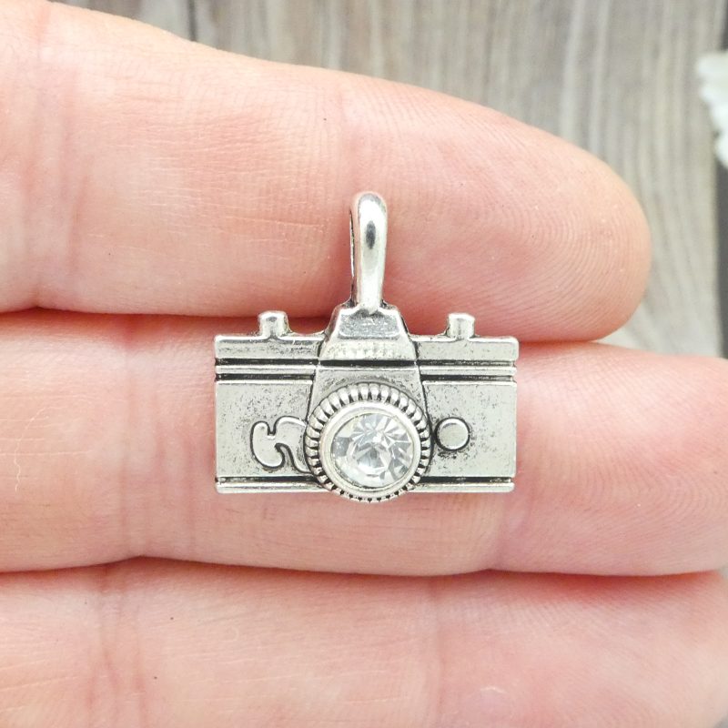 Silver Camera Charm