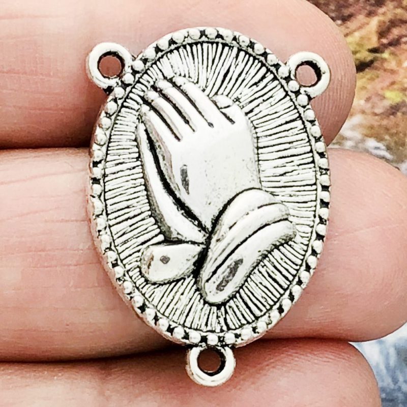 Praying Hands Rosary Center Bulk