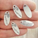 BULK 20 Faithfulness Silver Affirmation Charm 25x10mm by TIJC SP0268B