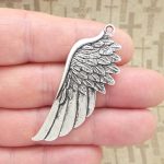 Silver Angel Wing Charm