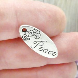 Silver Peace Charm
