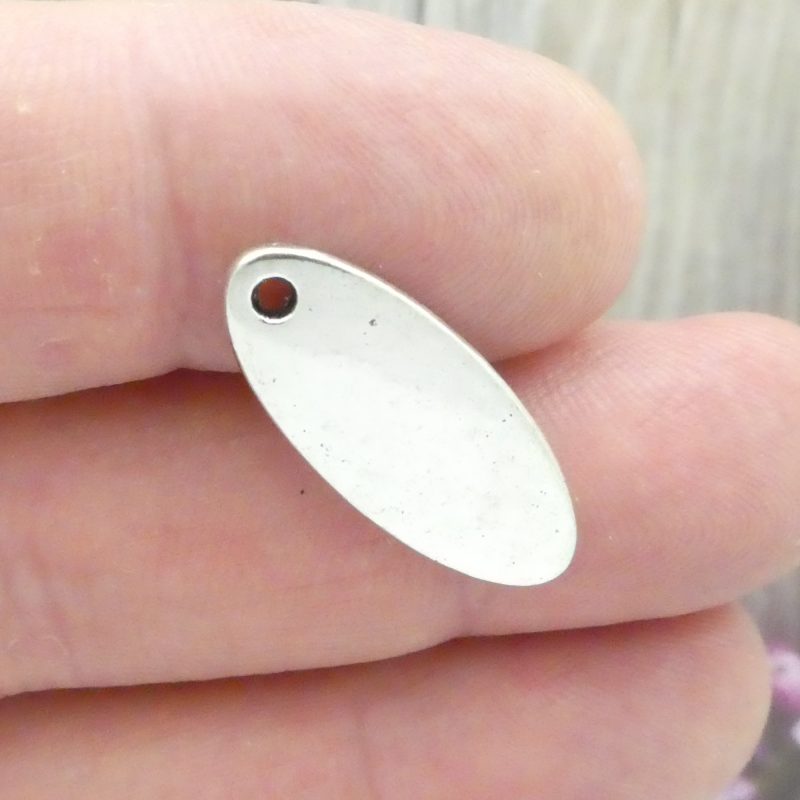 BULK 20 Peace Affirmation Charm Silver 25x10mm by TIJC SP0273B - Image 3