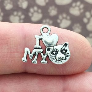 I Love My Cat Charm