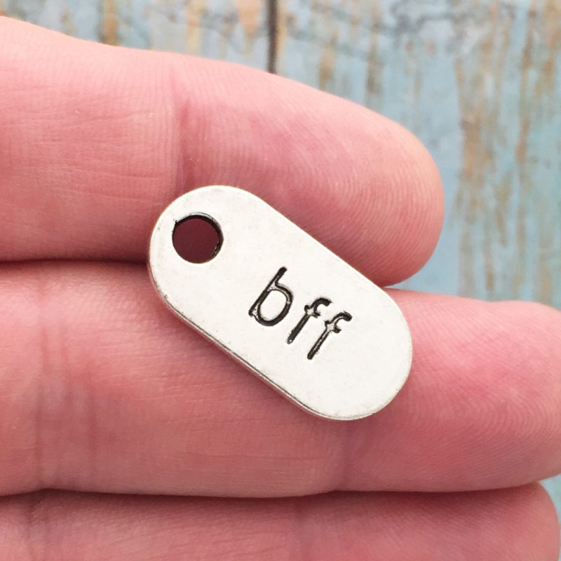 BULK 25 Silver BFF Charm by TIJC SP0284B