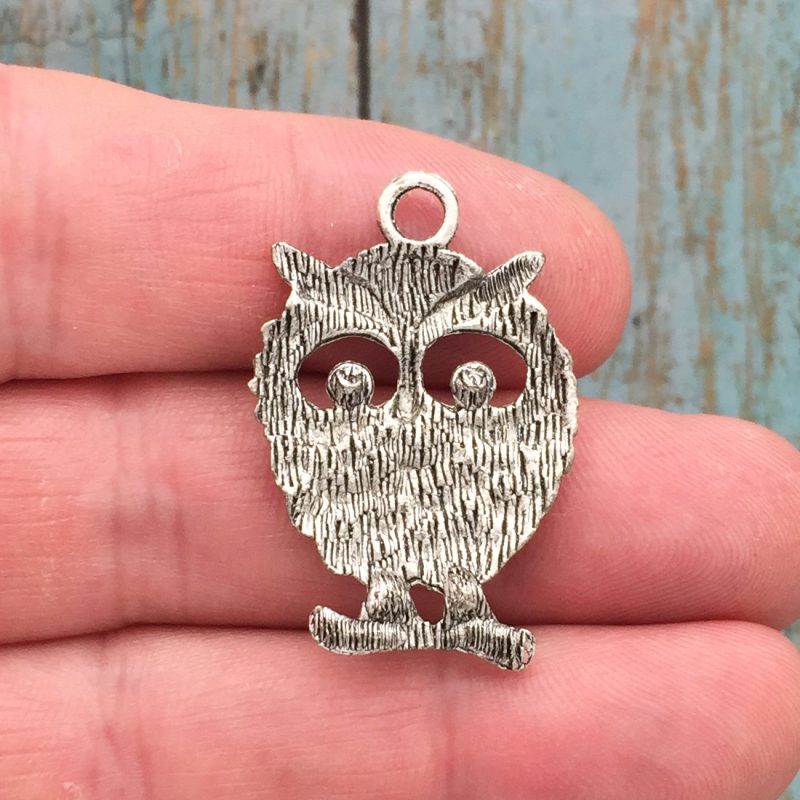 3 Owl Charm Silver by TIJC SP0289 - Image 2