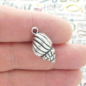 Silver Sea Shell Charm