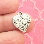 silver heart charm