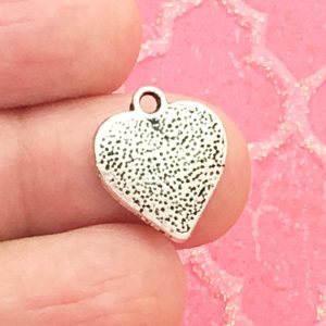 silver heart charm