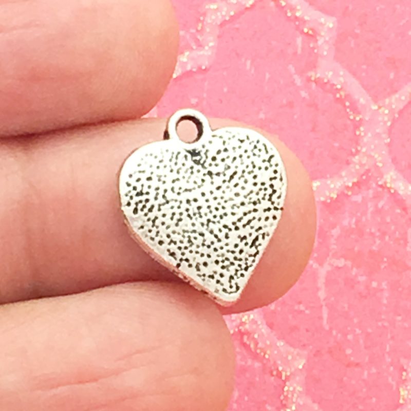 silver heart charm