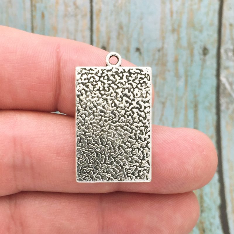 Bulk 12 Photo Charm Pendant Silver by TIJC SP0297B - Image 3