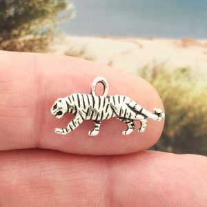 Silver Tiger Charm
