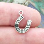 silver horseshoe charm