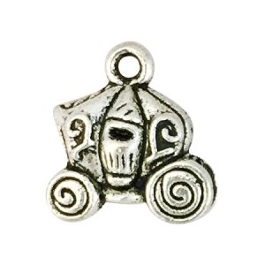 BULK 20 Silver Cinderella Carriage Charm 15x14mm by TIJC SP0330B