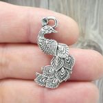 Peacock Charms for Jewelry Making