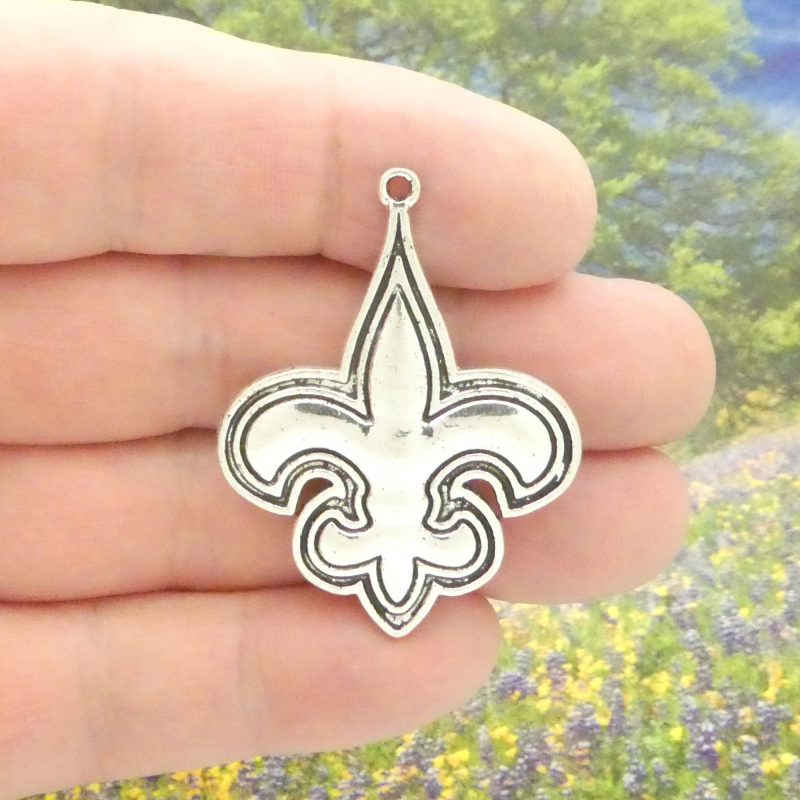 Fleur De Lis Pendants for Jewelry Making