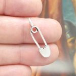 BULK 60 Safety Pin Charms 28x7mm by TIJC SP0346B