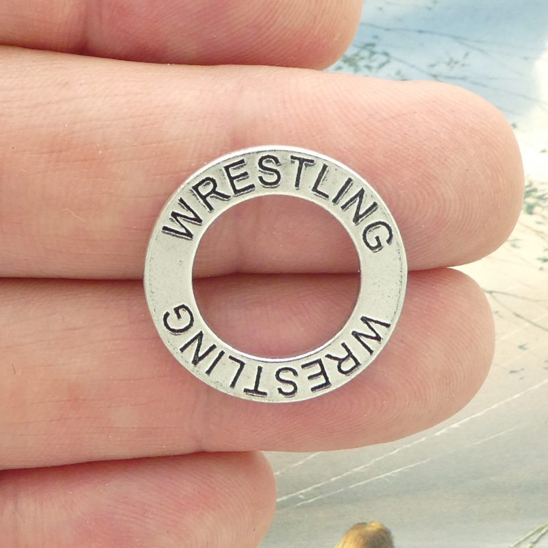 Silver Wrestling Charm