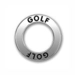 5 Affirmation Ring Golf Charm Silver 22mm by TIJC SP0371
