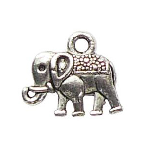 Elephant Charm Silver