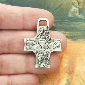 first communion cross pendants bulk