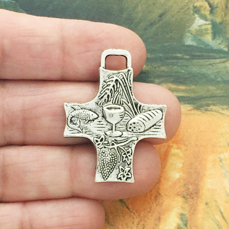 first communion cross pendants bulk