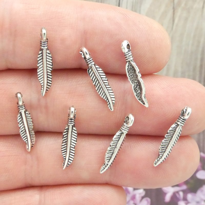 feather charms bulk