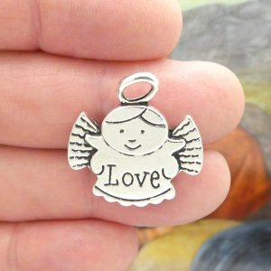 angel of love charms for jewelry making