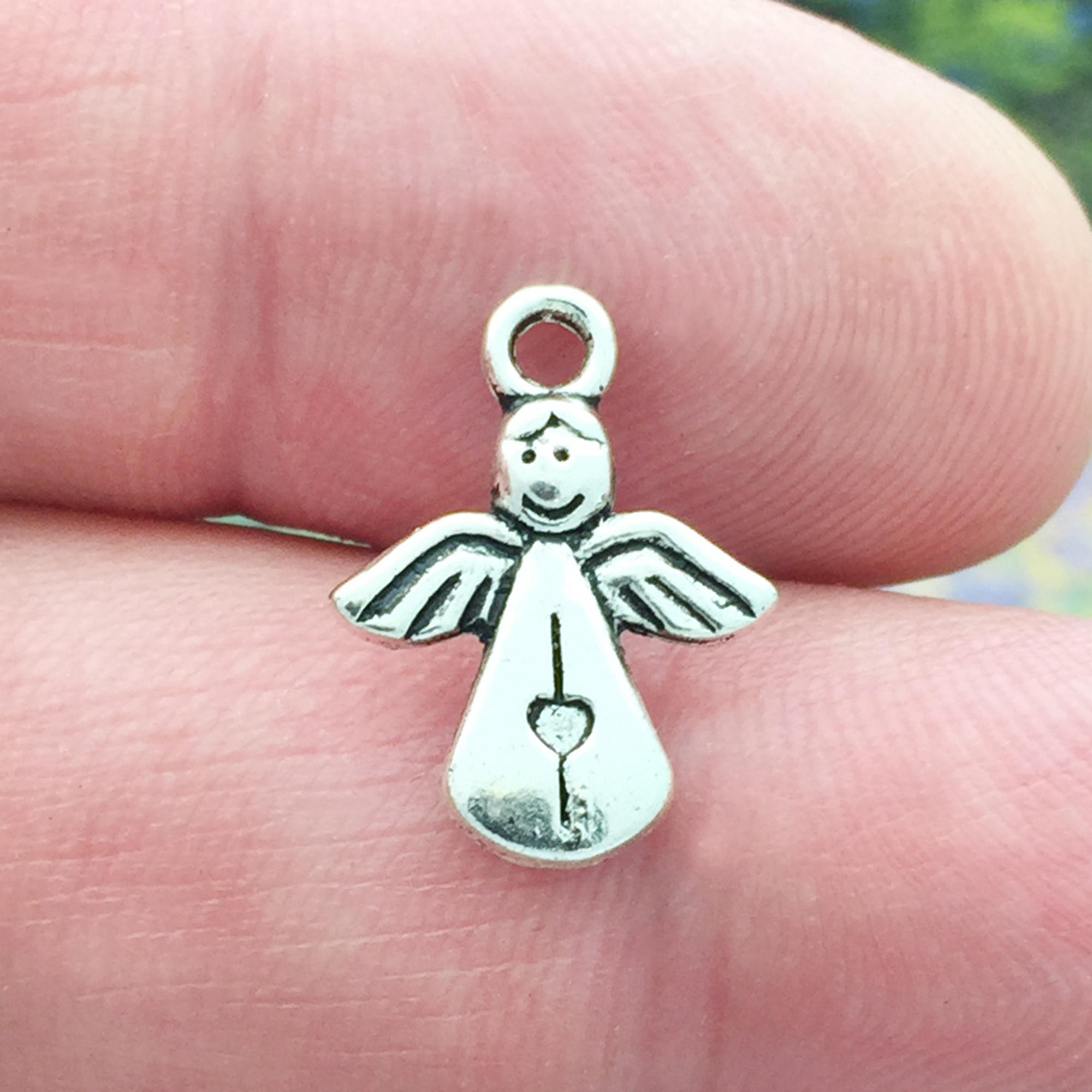 miniature angel charm