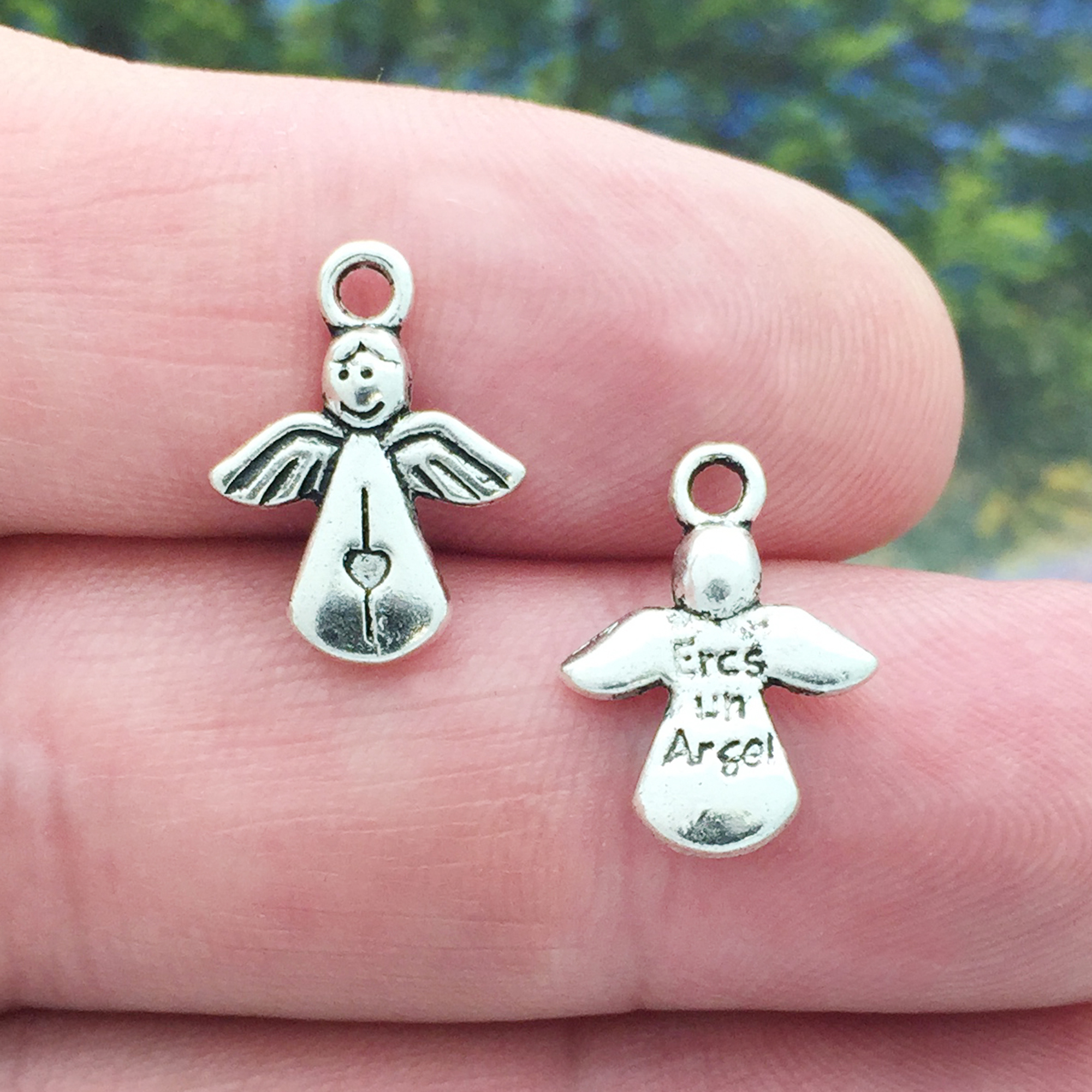 miniature angel charms for jewelry making