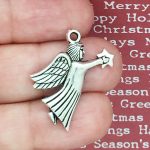 Silver Angel Charms Bulk