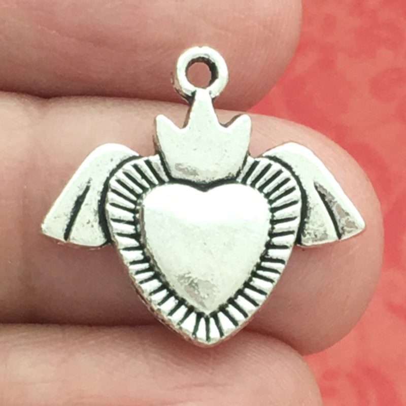 Crown Heart Charm