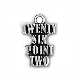 5 Pieces 26.2 Running Charm Marathon Pendant 20x14mm by TIJC SP0455