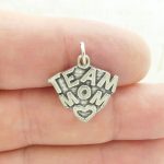 5 Team Mom Charm Silver 19x19mm by TIJC SP0462