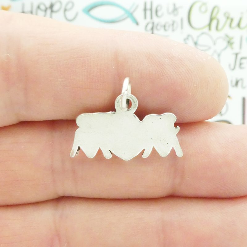 5 Silver Soccer Mom Charm 15x24mm by TIJC SP0465 - Image 2