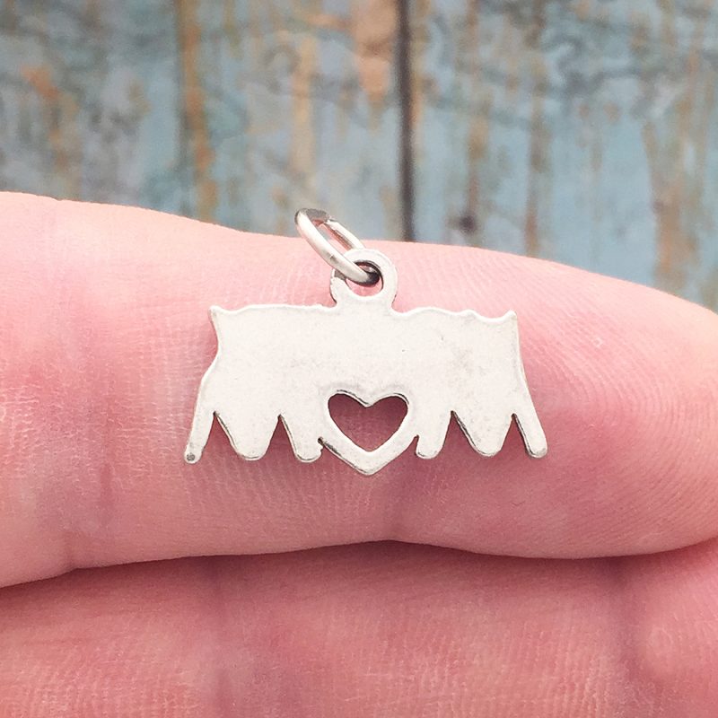 5 Silver Hockey Mom Charm Pendant by TIJC SP0467 - Image 2
