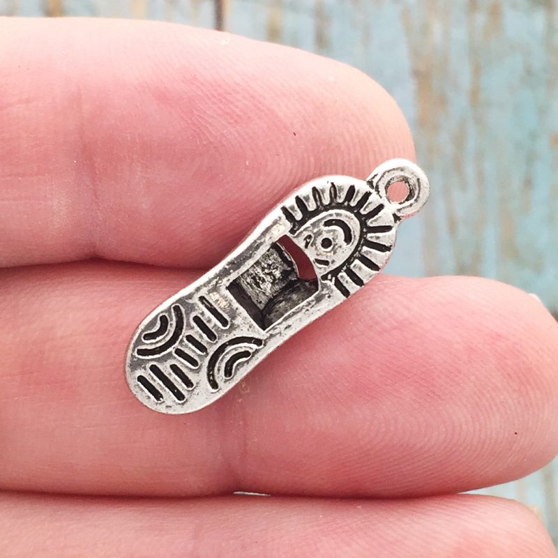 4 Silver Running Shoe Charm Pendant by TIJC SP0475 - Image 3