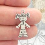 Girl Charms for Jewelry Making